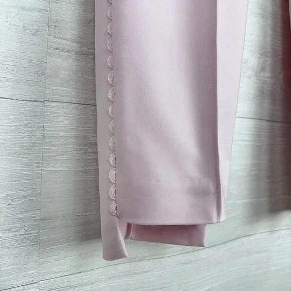 Ted Baker Anett Side Seam Detail Trousers Ankle Pants Size US 6 Baby Pink